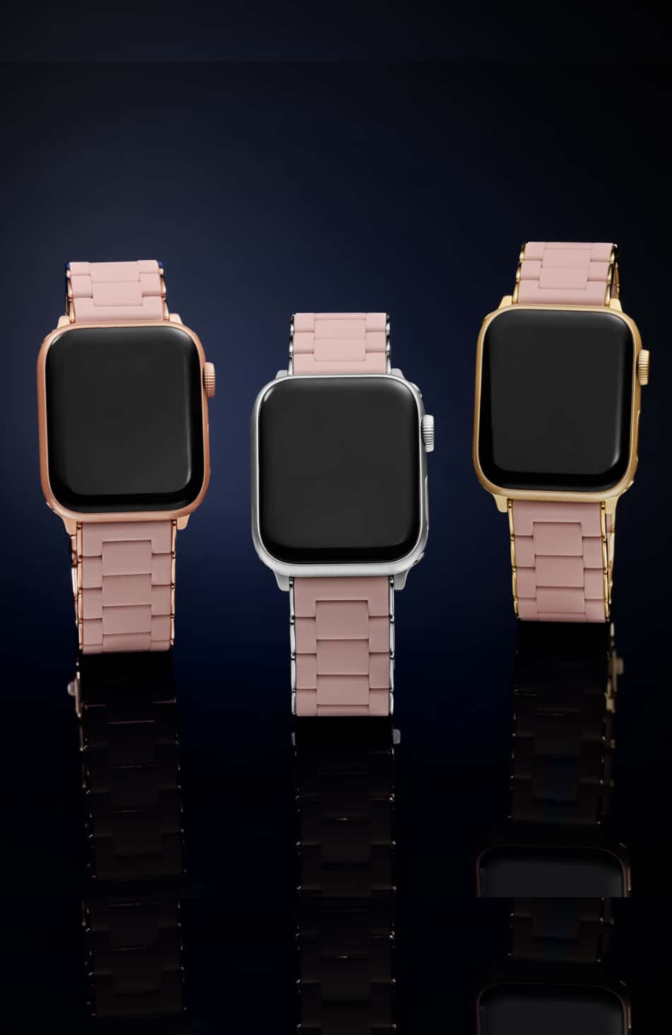Pink band for Apple Watch by MICHELE