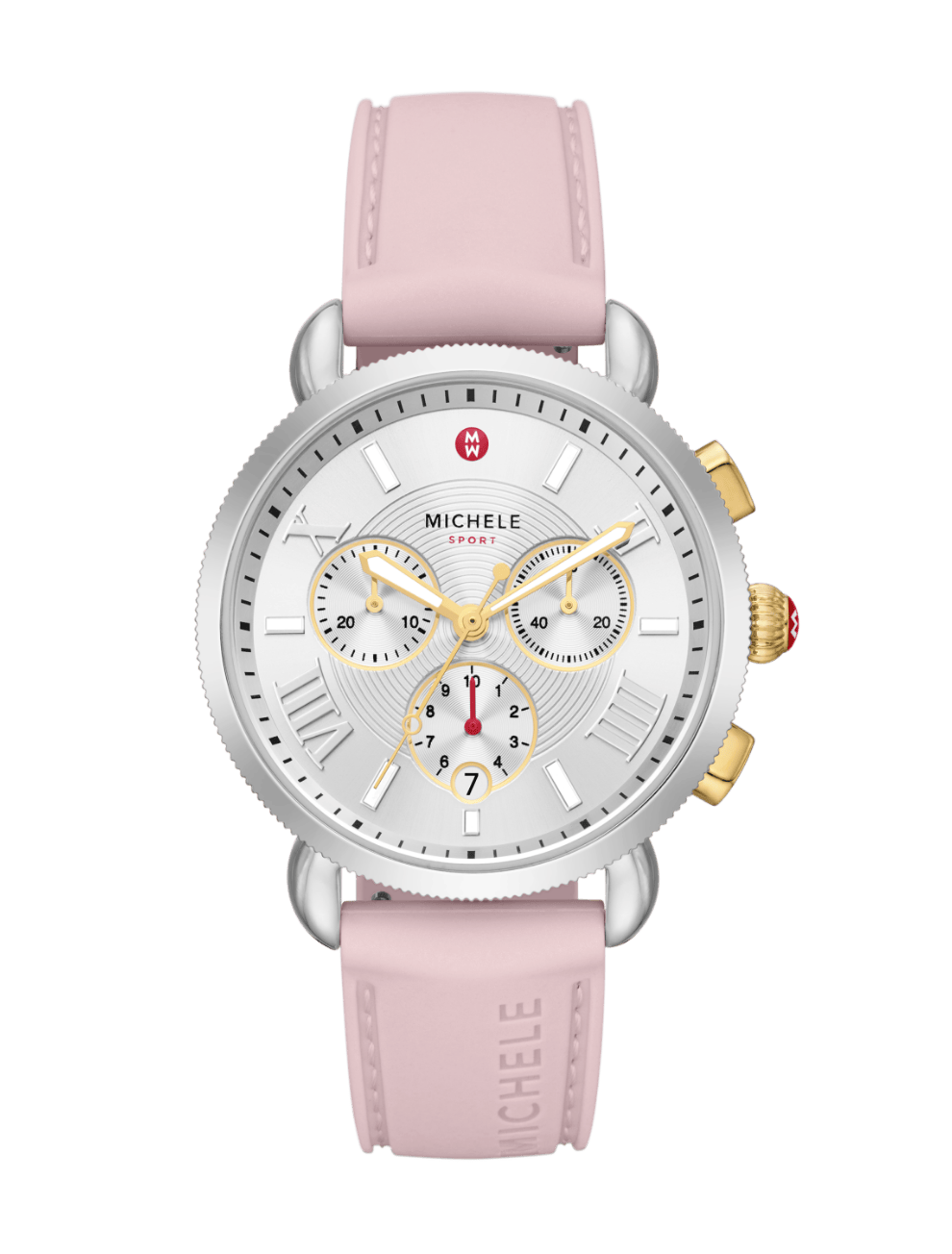 Sporty Sport Sail Two Tone Peony Silicone Watch MWW01P000023