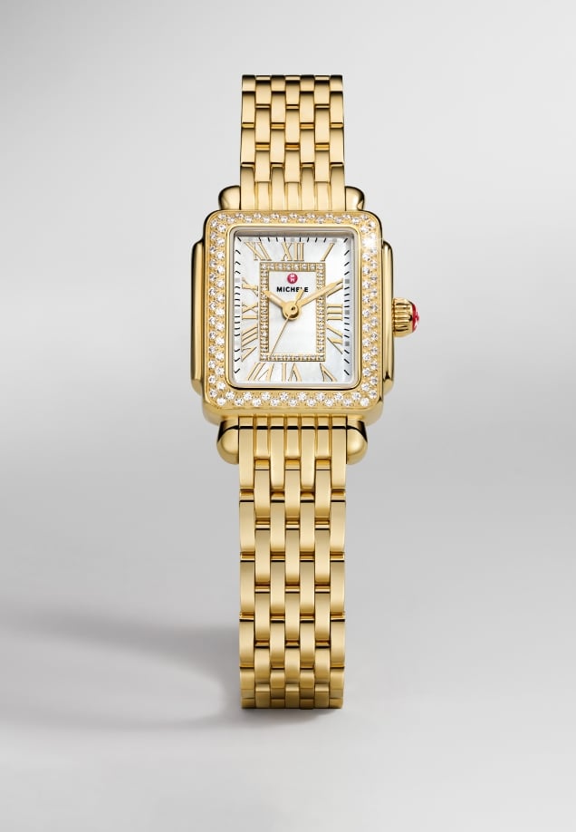 The Deco Mid Diamond Two-tone 18K Gold-plated watch