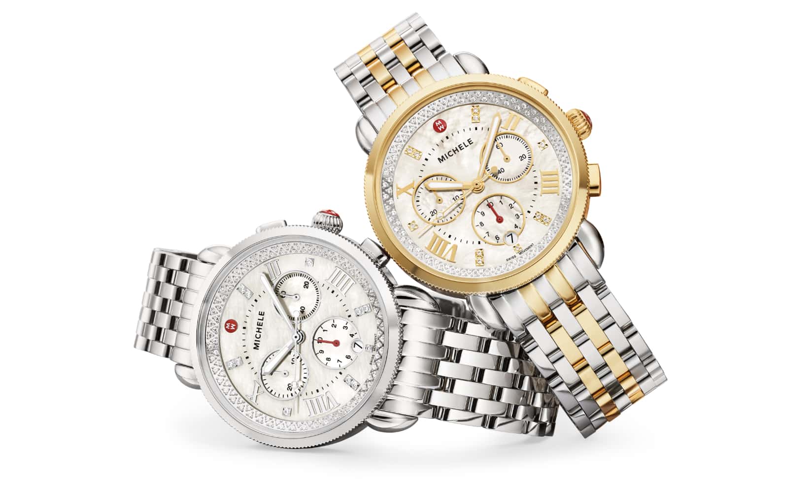 Two-Tone Diamond and Stainless Sport Sail watches