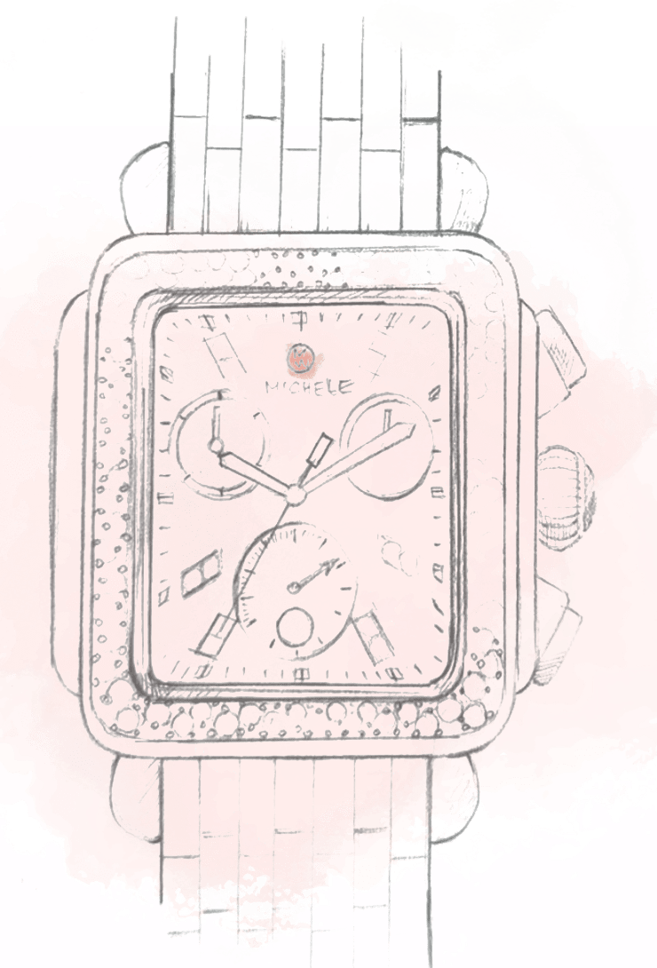 Sketch of the Deco Diamond watch