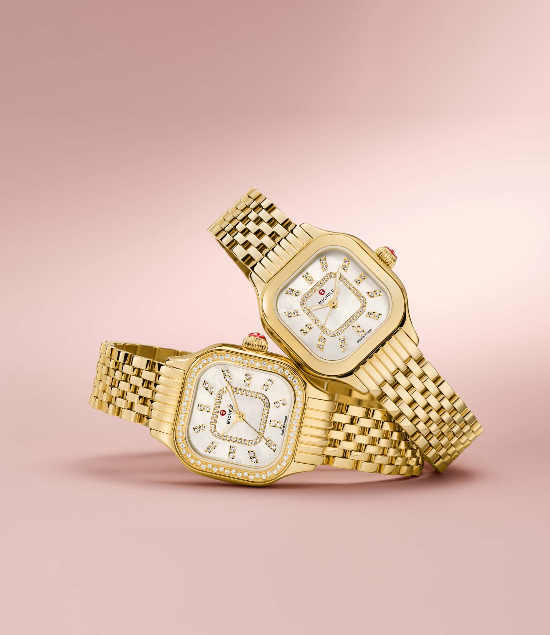 Meggie gold and diamond watch by MICHELE