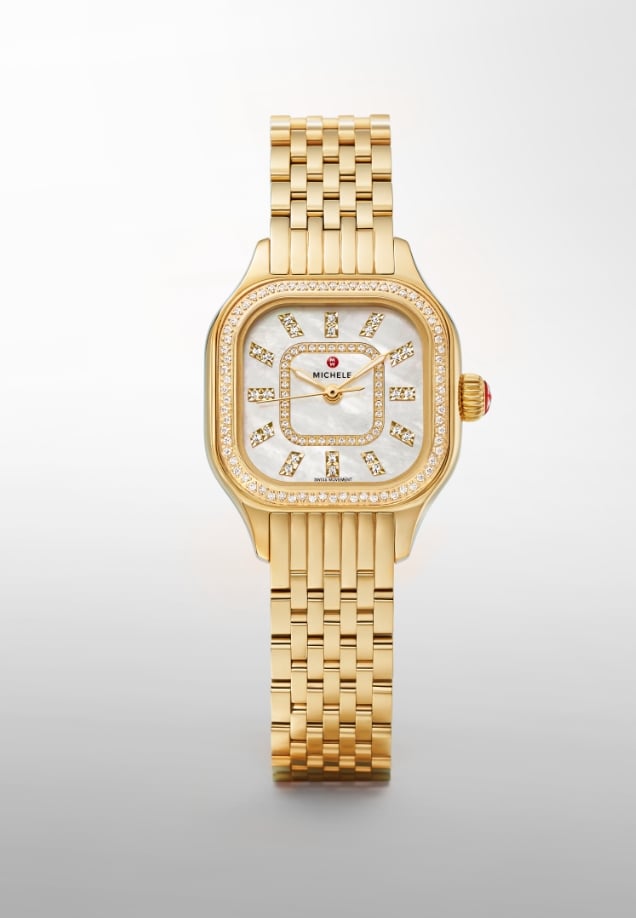 The Deco Diamond 18K Gold-plated watch