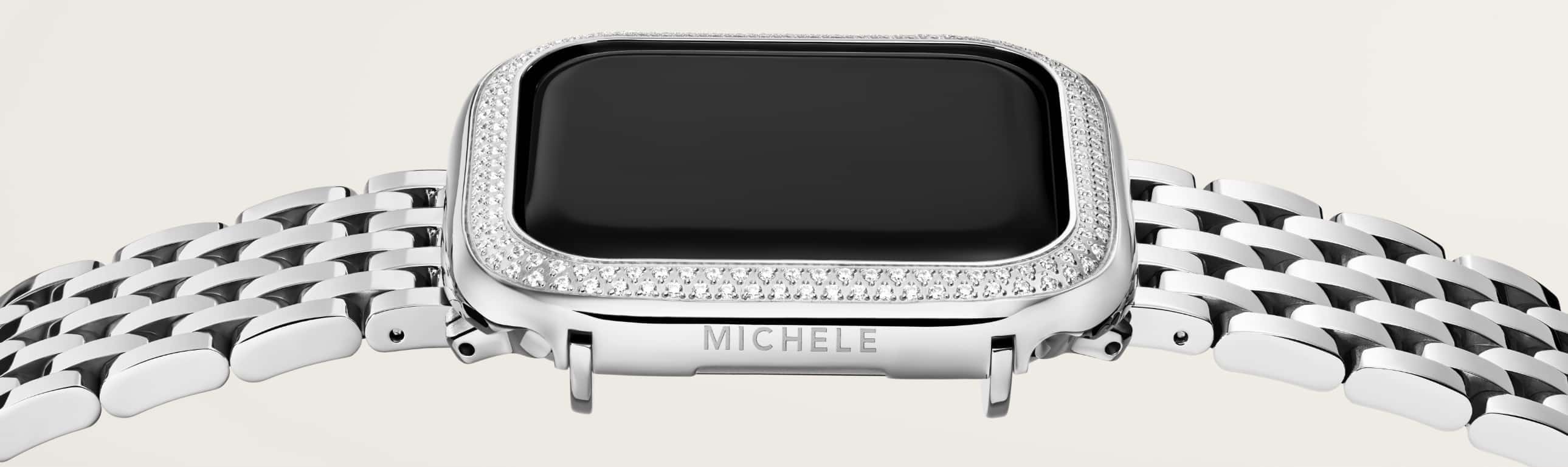 Image of a box of Michele branded watch straps