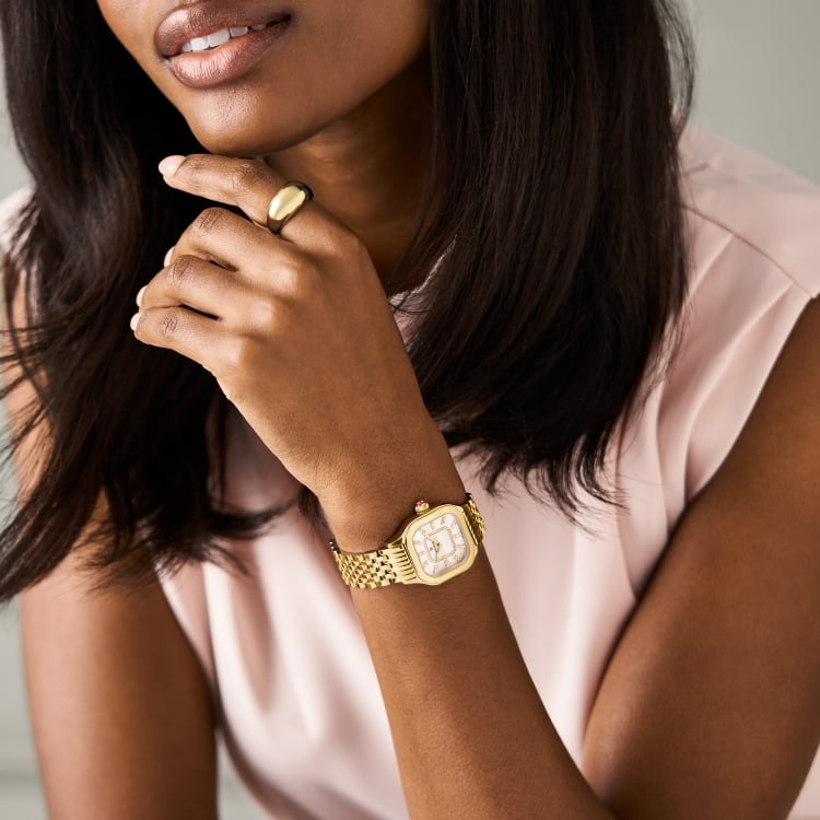 Meggie Two-Tone 18K Gold-Plated Diamond Watch MWW33B000002 - MICHELE®