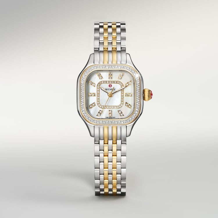 Meggie Diamond Dial Two-tone Gold-plated watch.