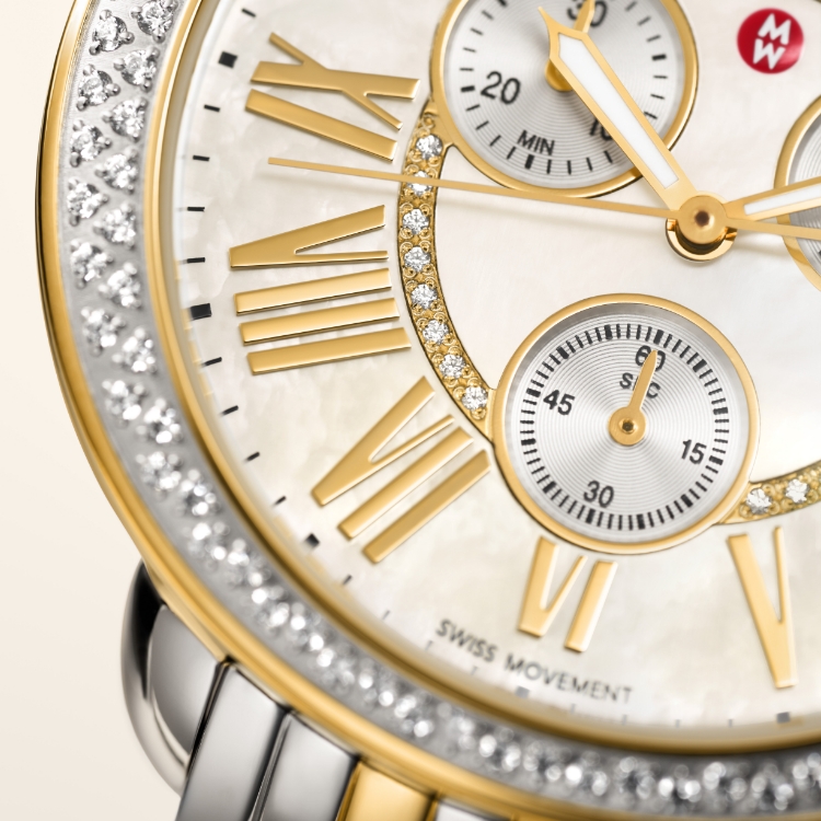 Serein Two-Tone 18K Gold-Plated Diamond Watch MWW21A000069 - MICHELE®