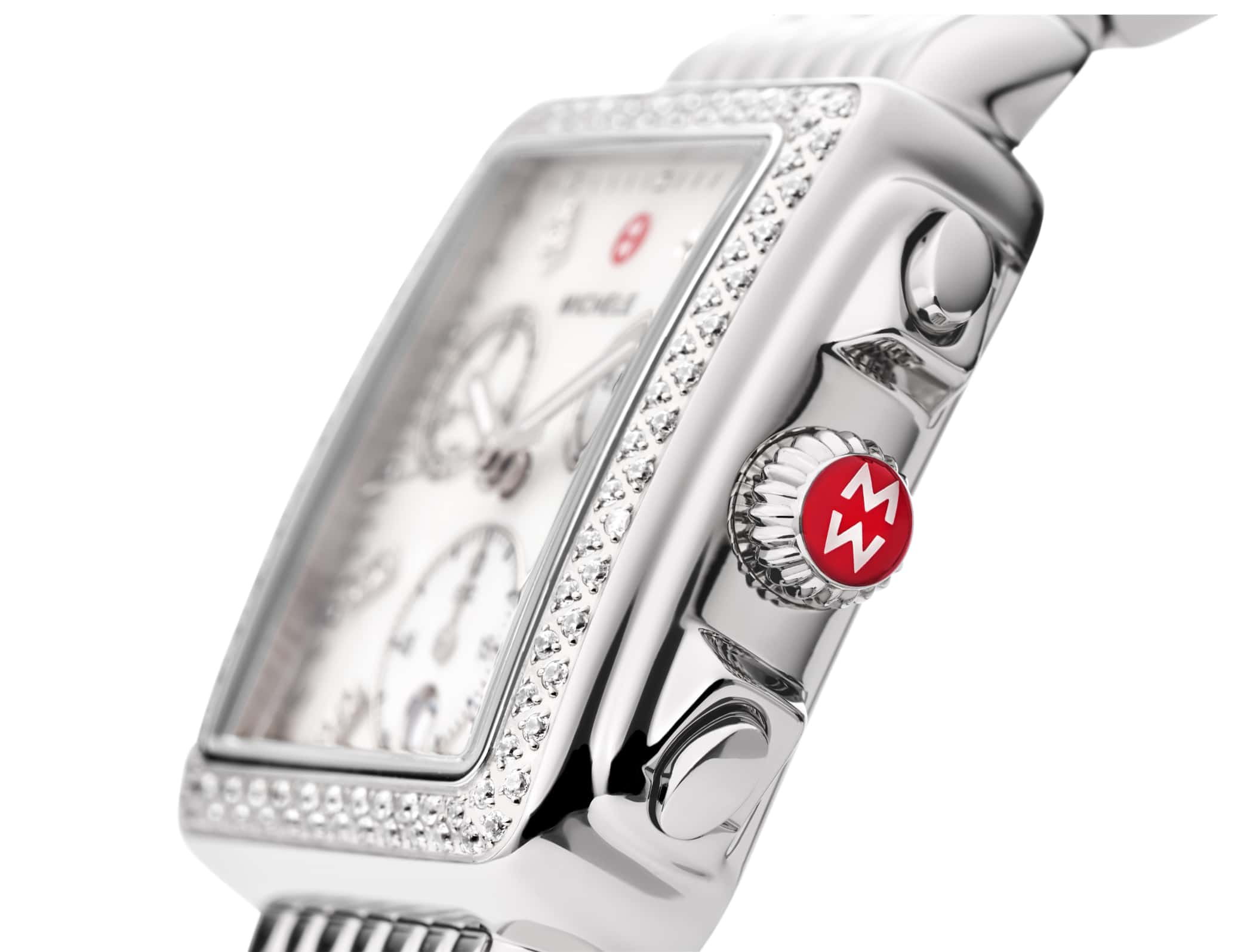 One Deco watch in stainless steel.