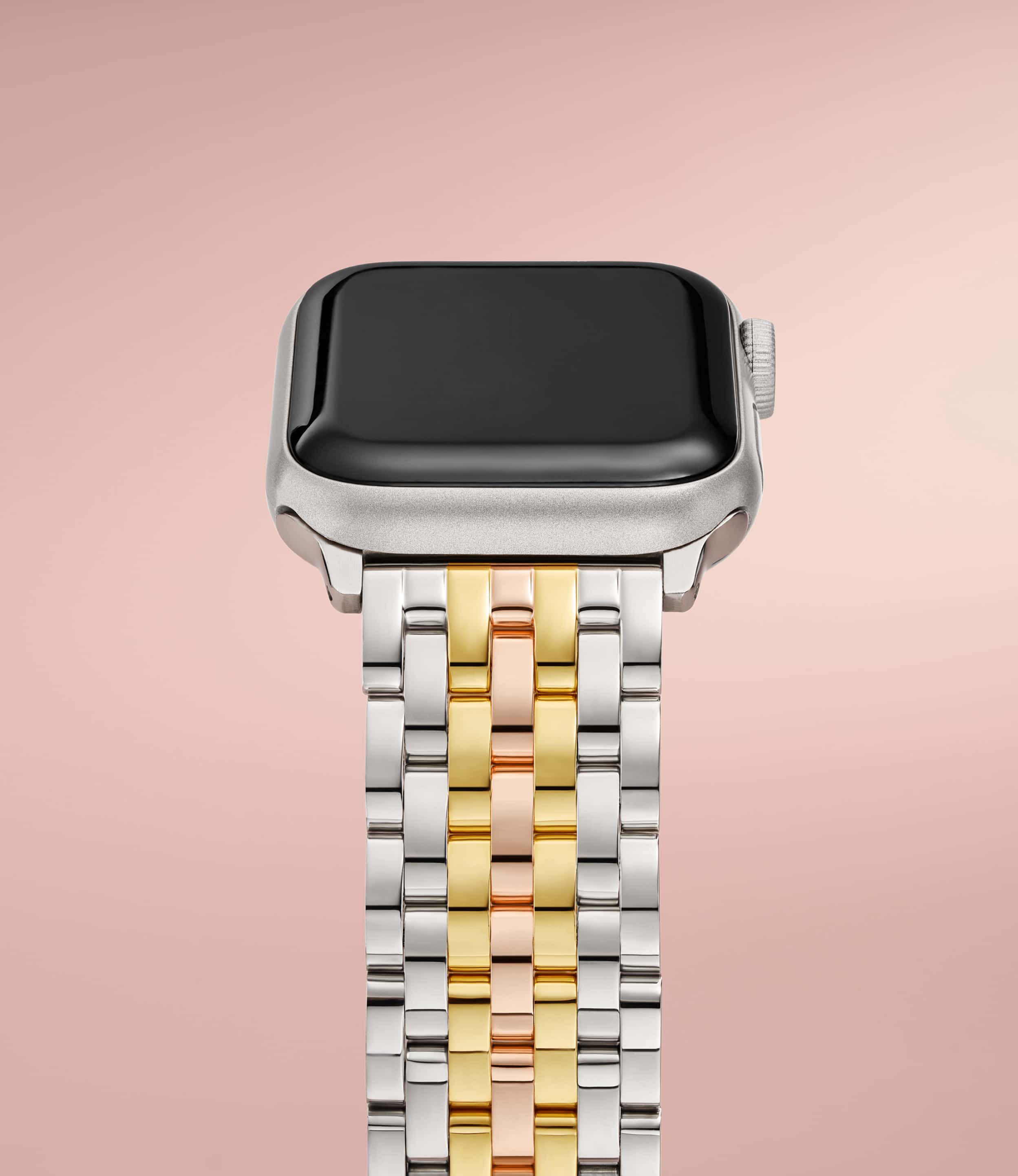 tri-tone 7-link bracelet for Apple Watch® by MICHELE