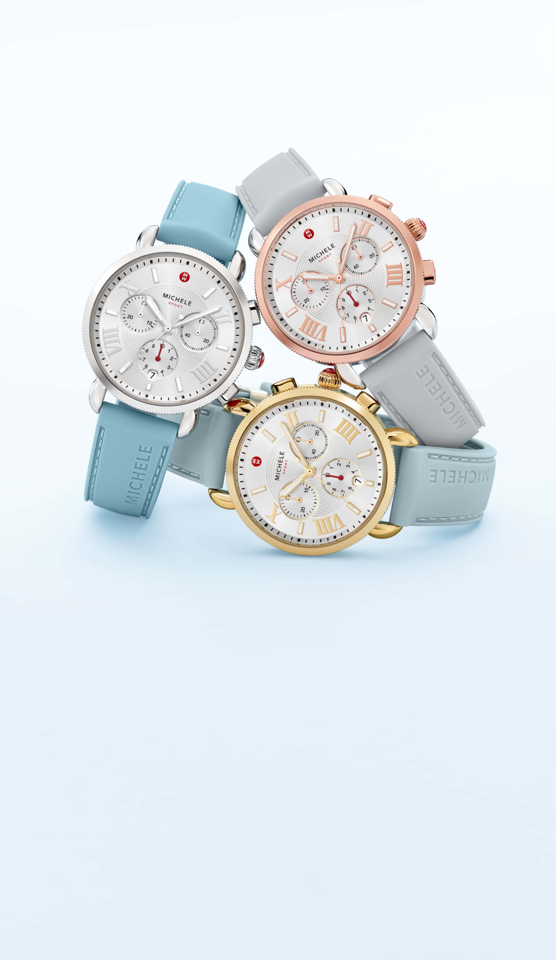 Taking cues from chic sportswear designs on the runway, MICHELE Sport watches offer a high-fashion way to elevate your everyday.