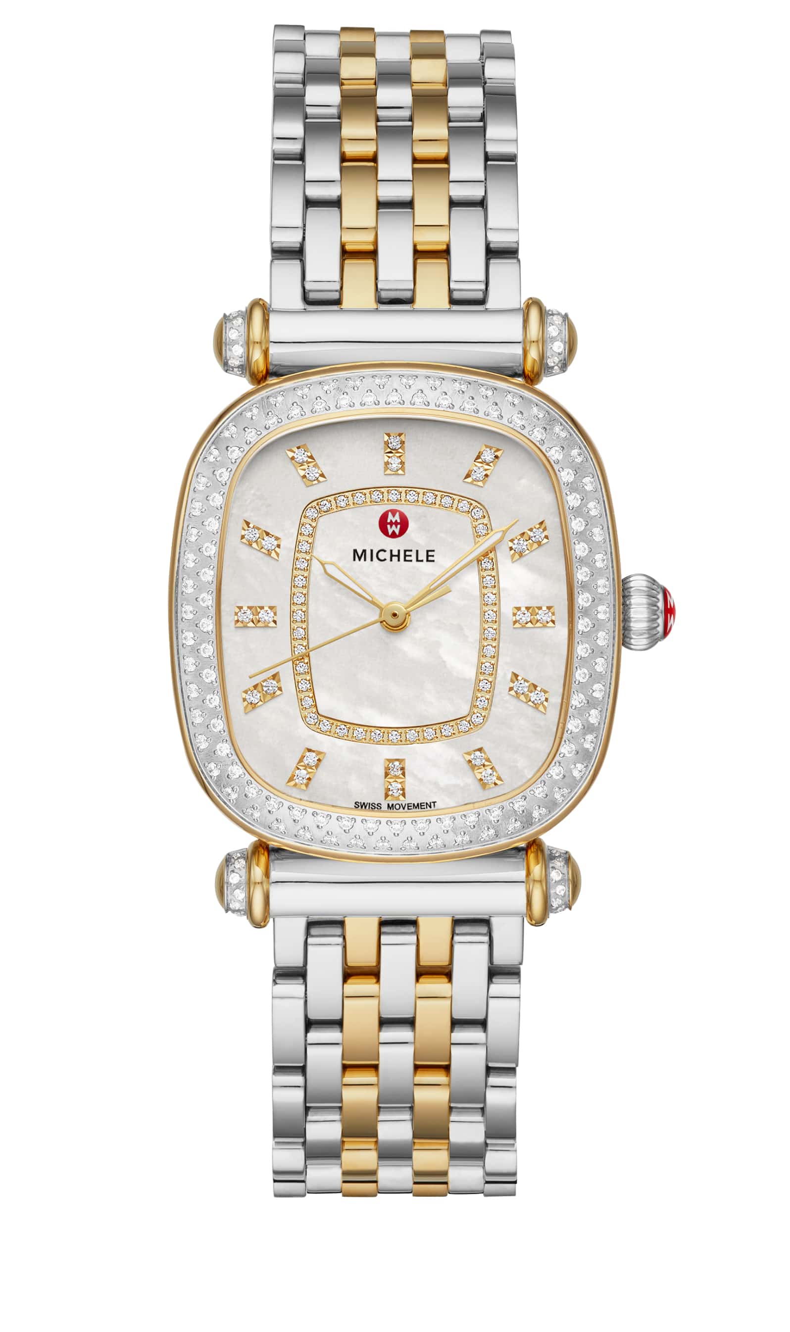 Two-tone stainless with 18K gold Caber Isle watch.