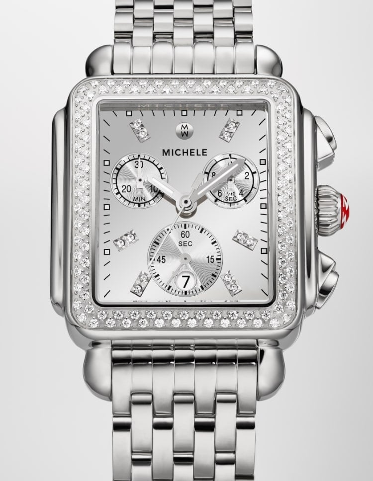 Michele deco diamond chronograph watch new arrivals