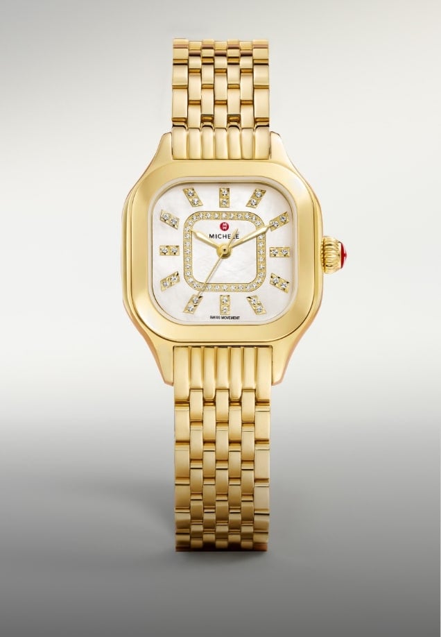 The Meggie Diamond Dial 18K Gold-plated watch