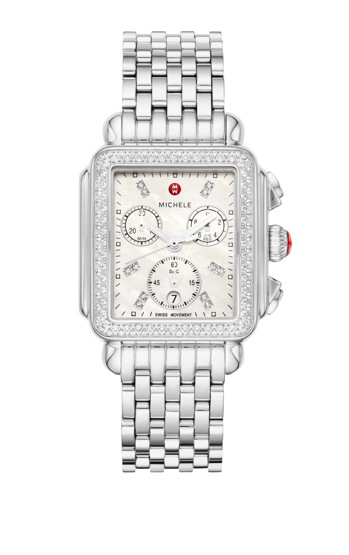 Deco Stainless Diamond Watch MWW06A000775 MICHELE