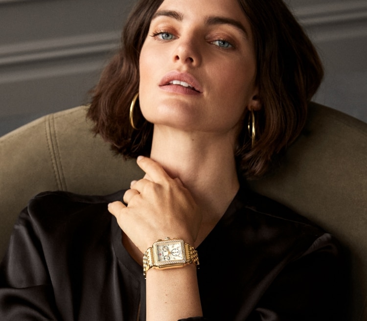 A video showcasing women wearing a variety of MICHELE watches.