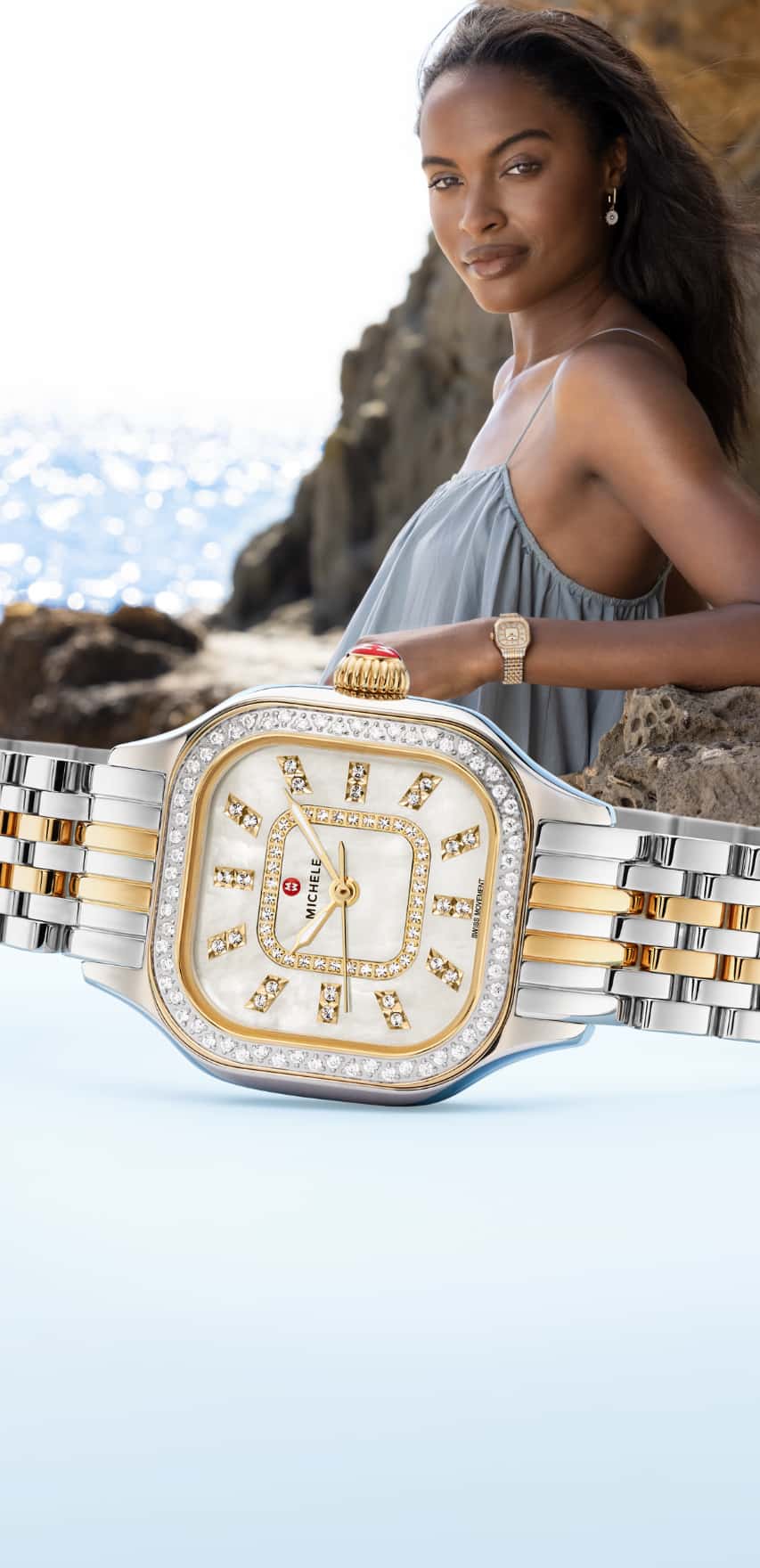 Meggie watch in two-tone stainless with 18k gold