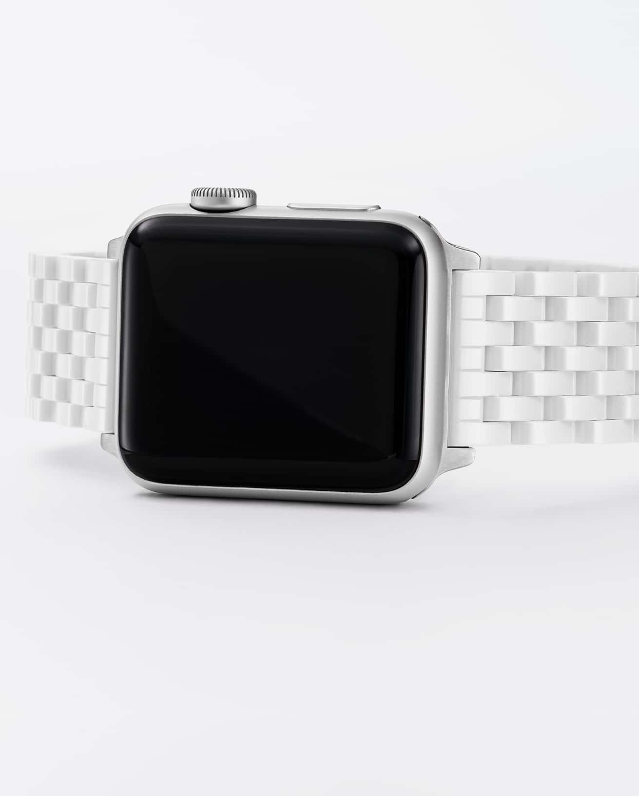 White Ceramic band for Apple Watch®