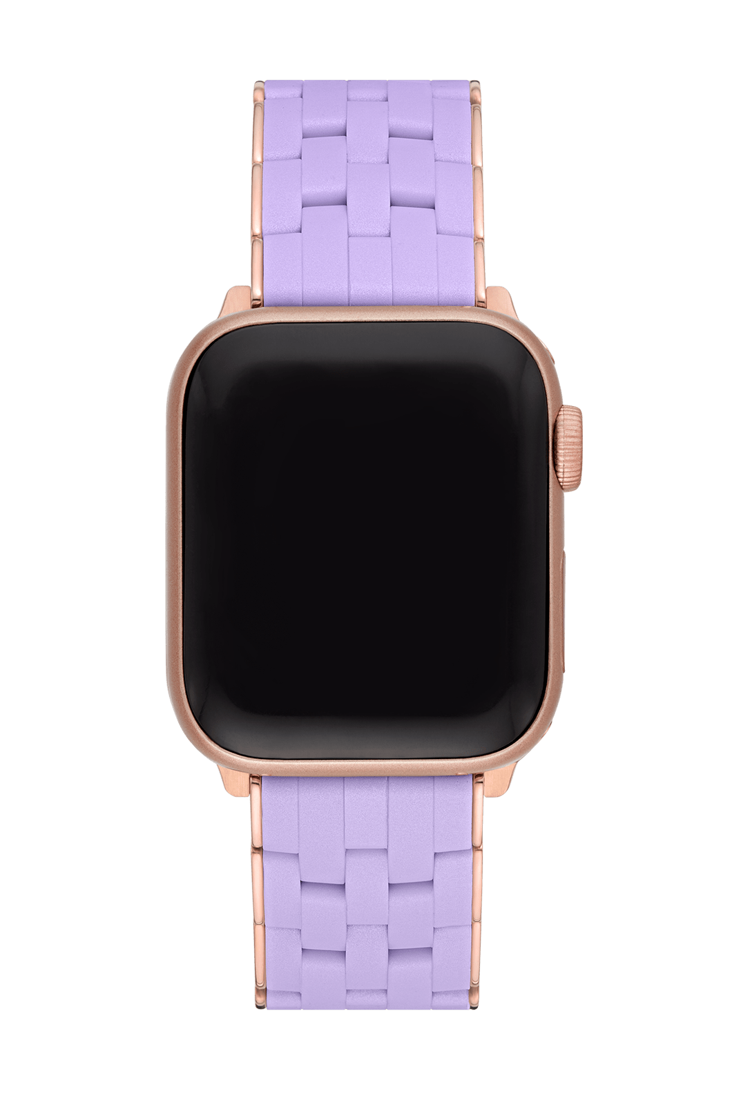 5-Link Silicone Wrapped Bracelet for Apple Watch® Lavender & Pink Gold