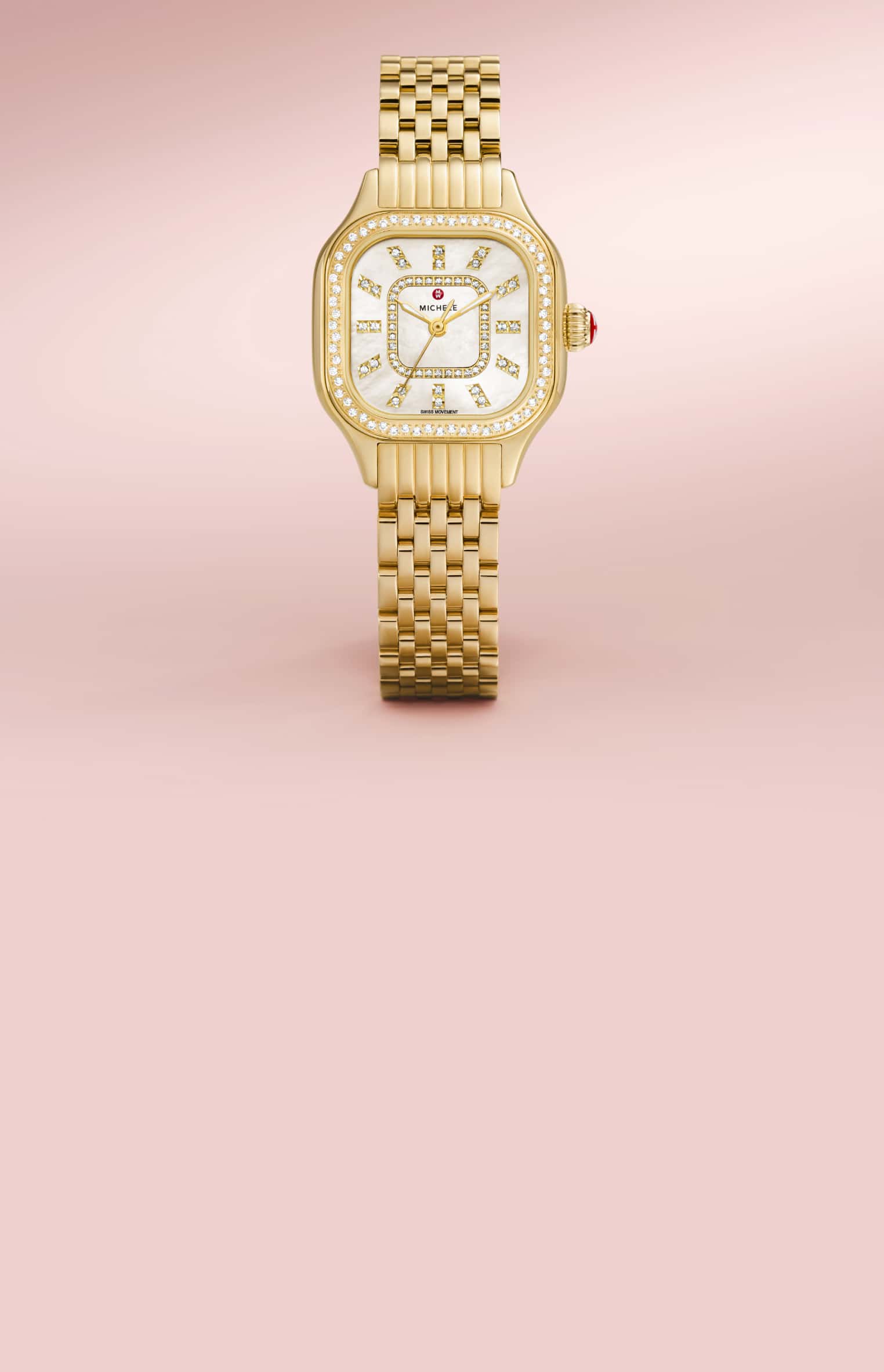 gold and diamond Meggie watch by MICHELE