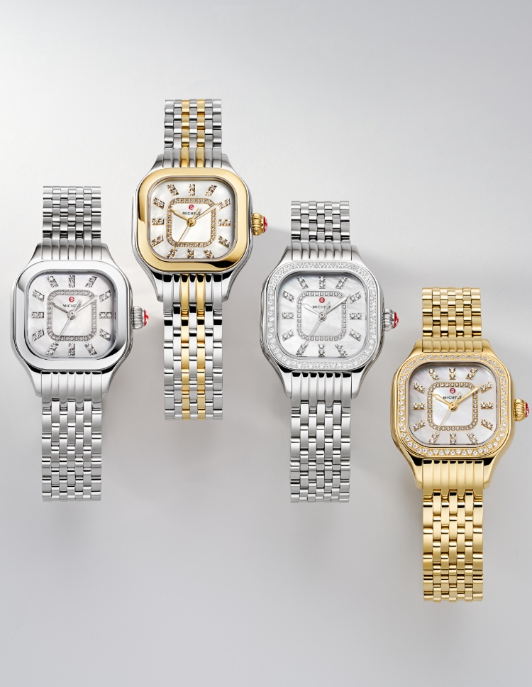 Four diamond watches from the Meggie Collection.