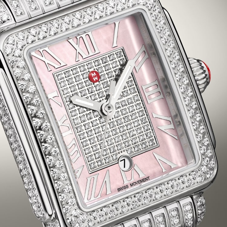 Close up of the Limited Edition Deco Madison Mid Pavé Peony