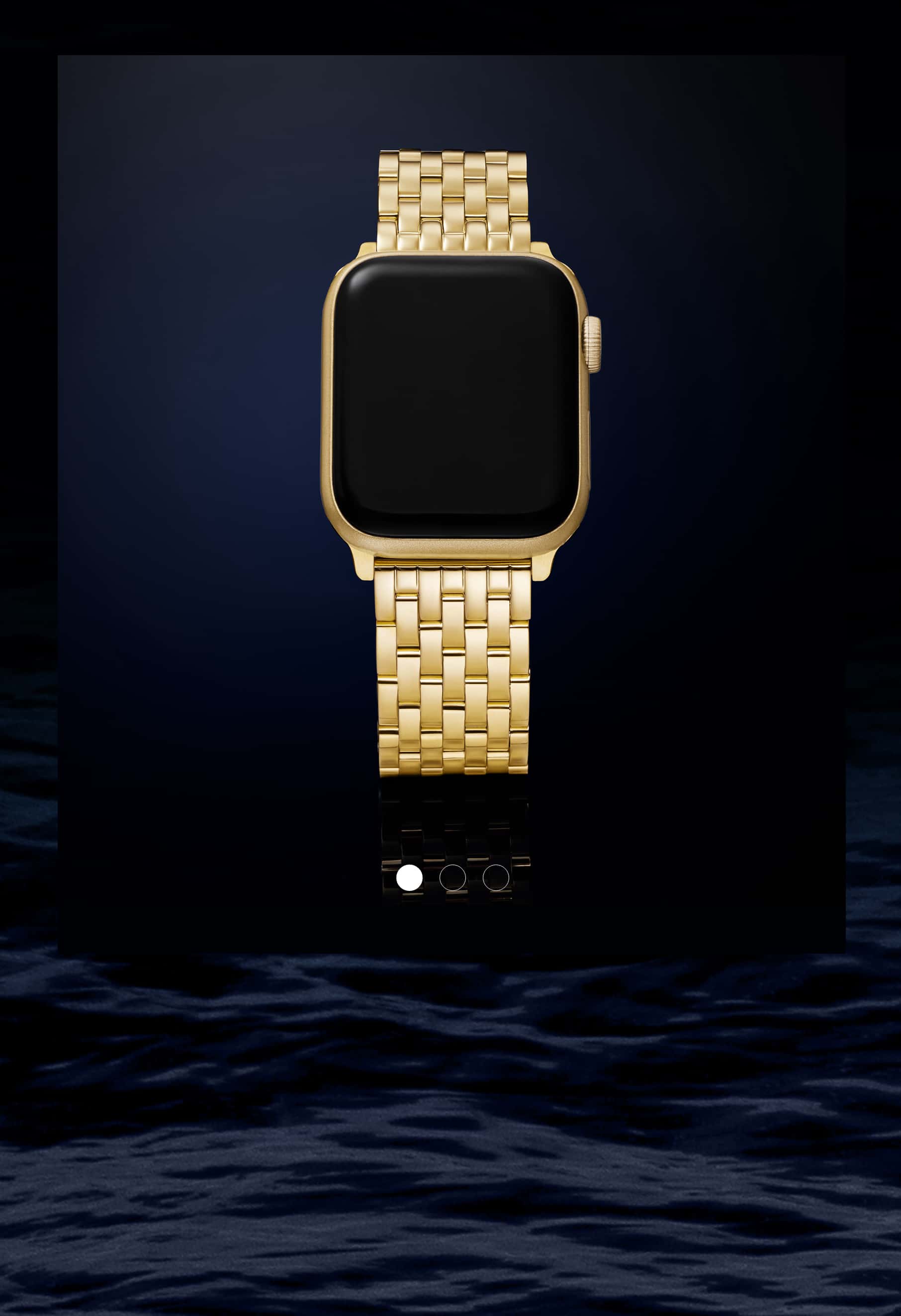 gold 3-link bracelet for Apple Watch