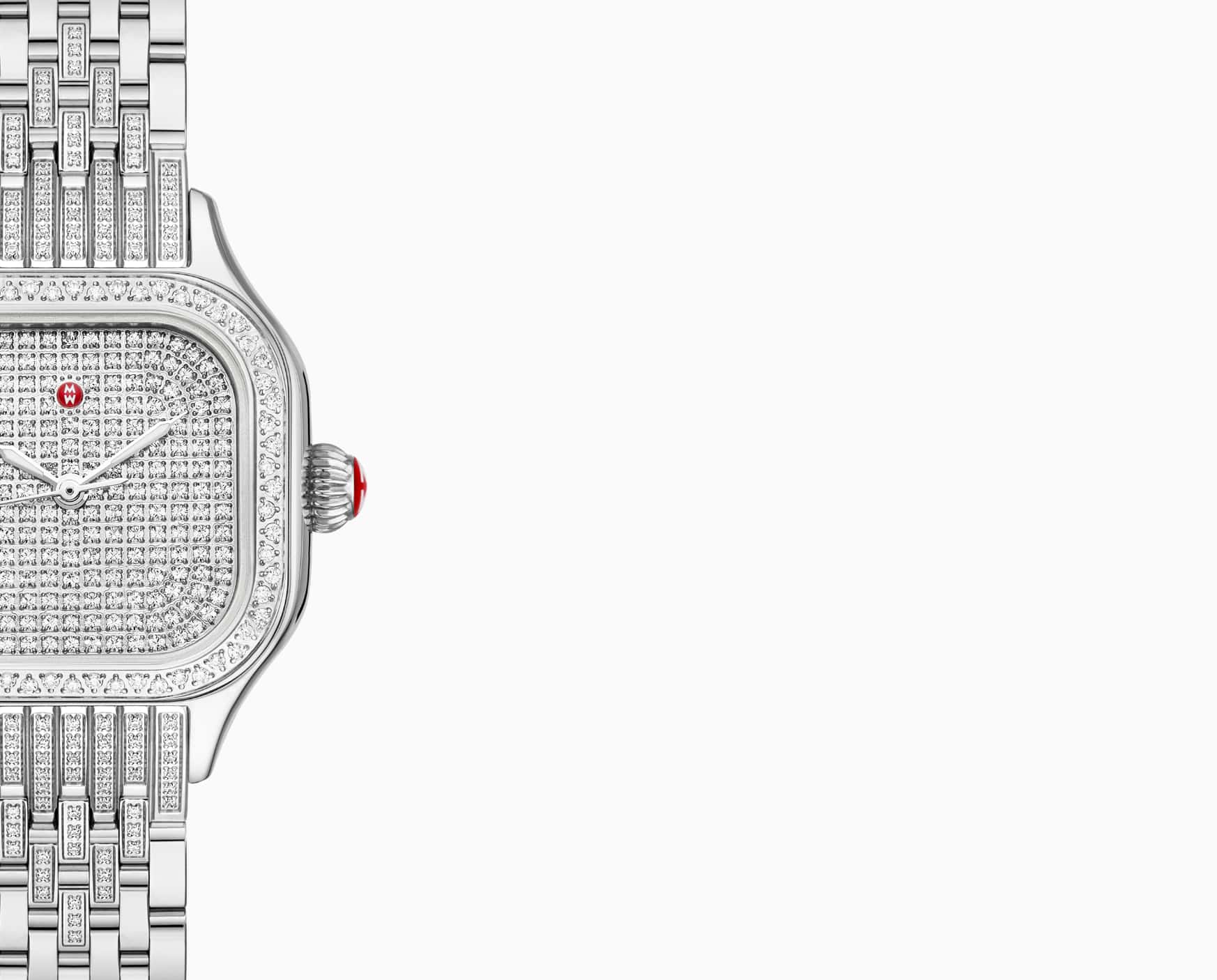 Limited-edition Meggie Stainless Diamond Pavé watch