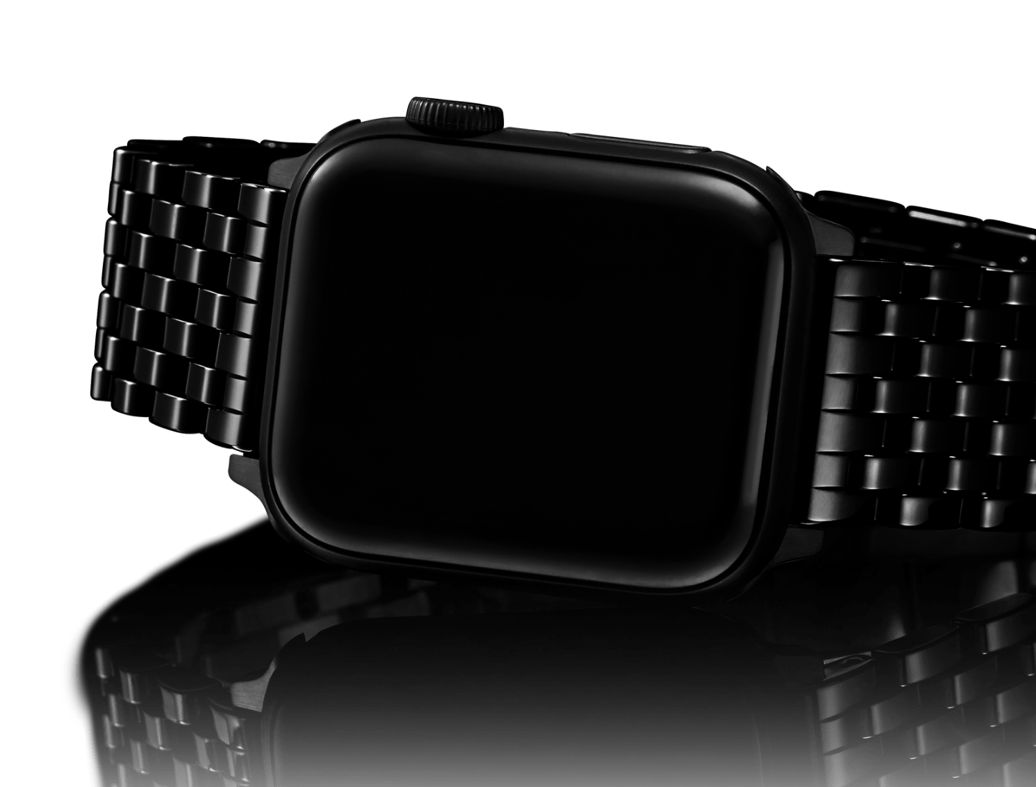 Black ceramic bracelet band for Apple Watch®