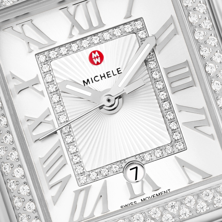 Close up of the Deco Madison Mid Diamond Stainless Steel watch
