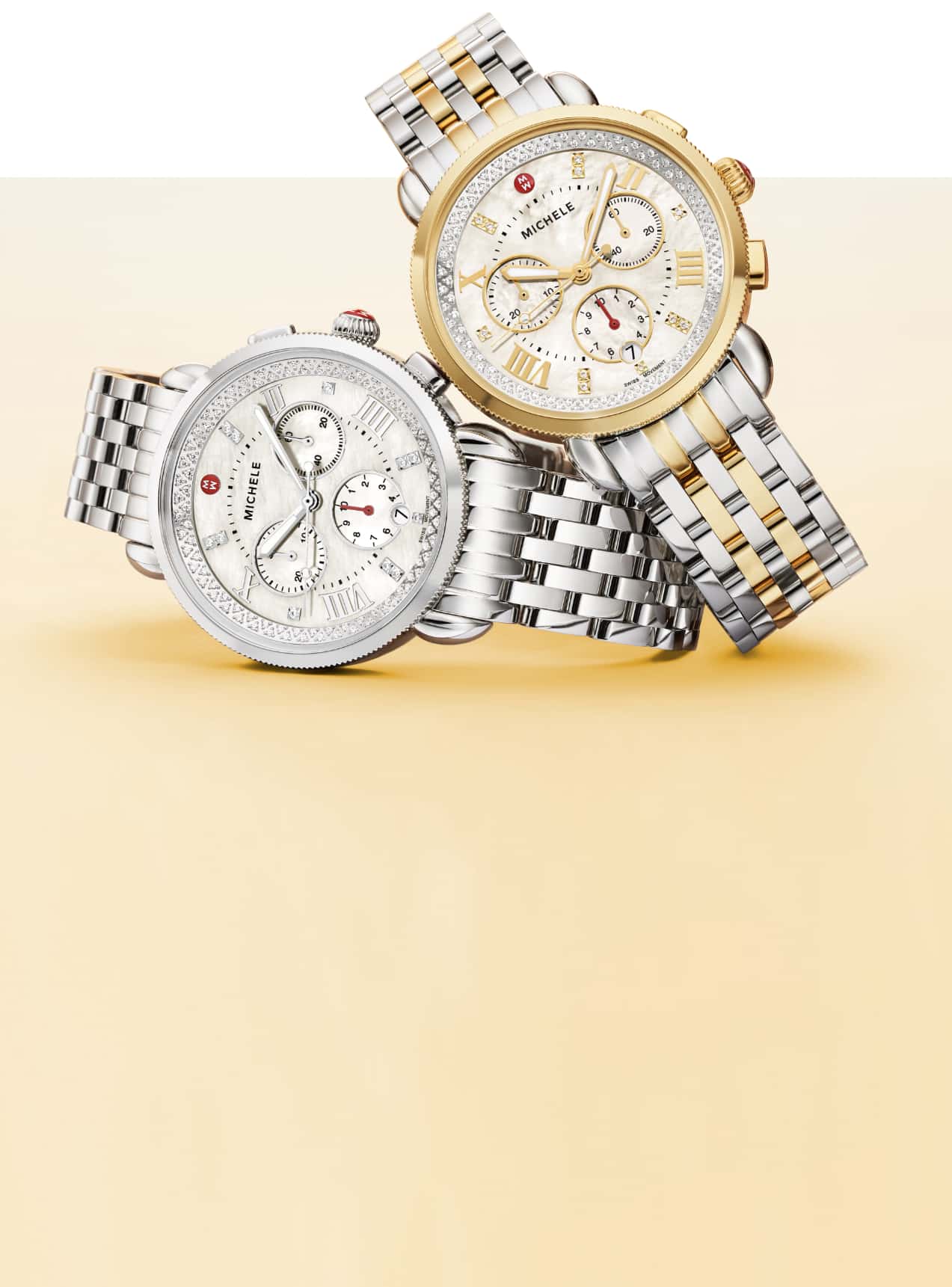 Two Sport Sail watches in stainless and two-tone with stianless and 18K gold-plating