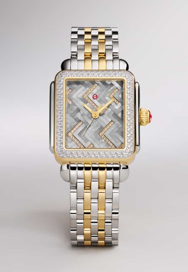 The Limited Edition Deco Vintage-inspired Chevron Graphite Two-tone 18K Gold-plated watch 