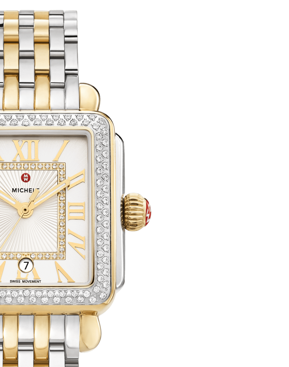 Deco Madison watch in two-tone stainless with 18k gold plating.