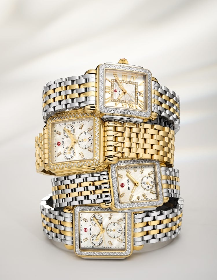 Three Deco Diamond High Shine watches