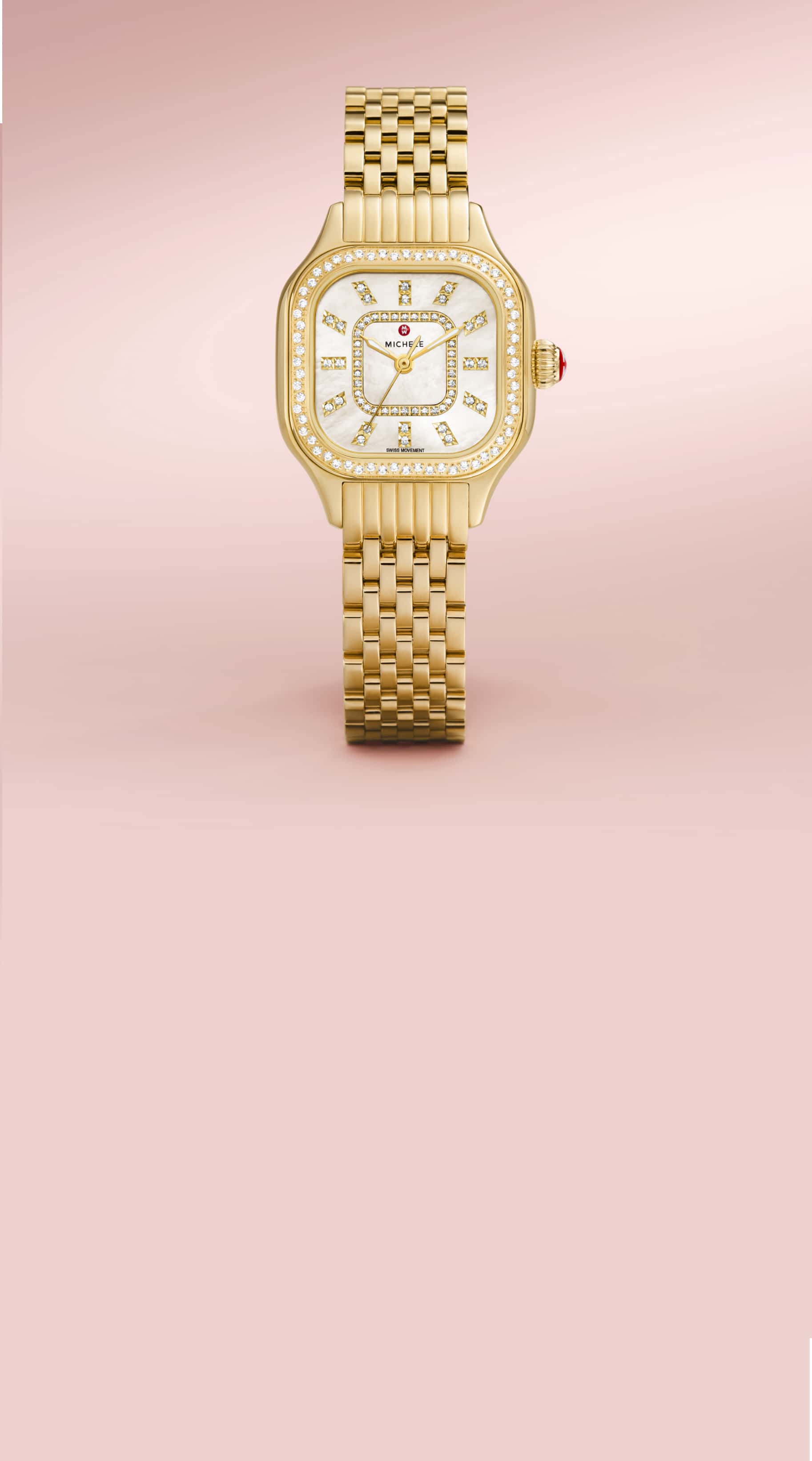 Meggie gold and diamond watch by MICHELE