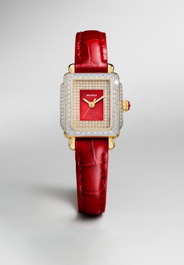 The Deco Madison Mid Diamond Two-tone 18K Gold-plated watch