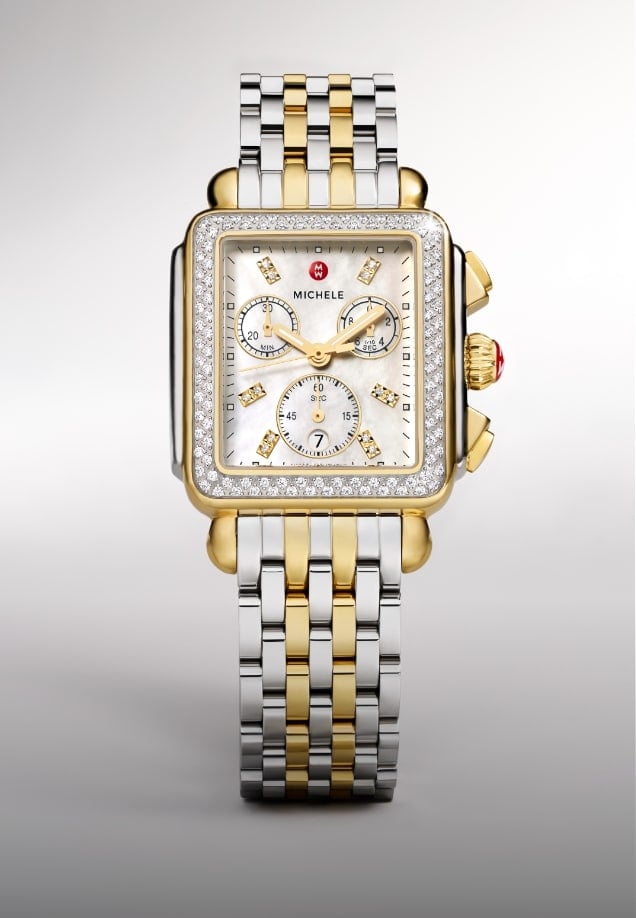 The Deco Diamond Two-tone 18K Gold-plated watch