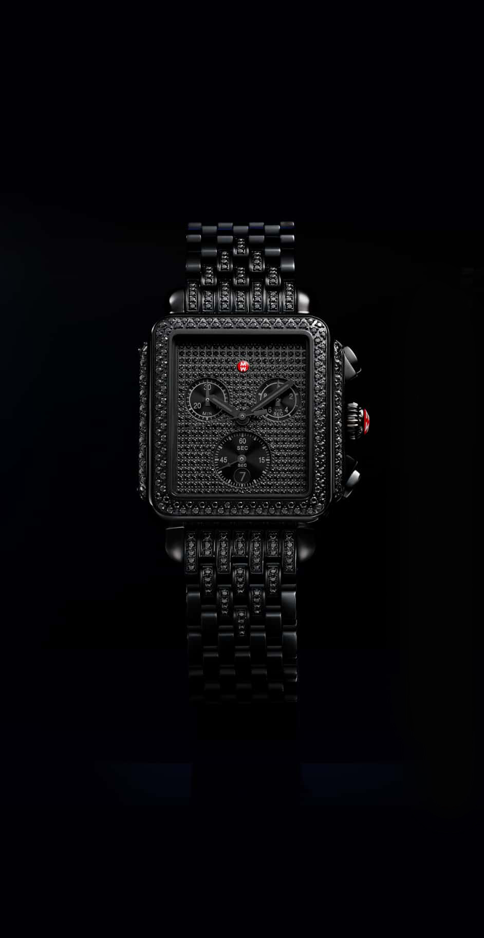 Special Edition Deco Diamond Pavé Noir watch by MICHELE