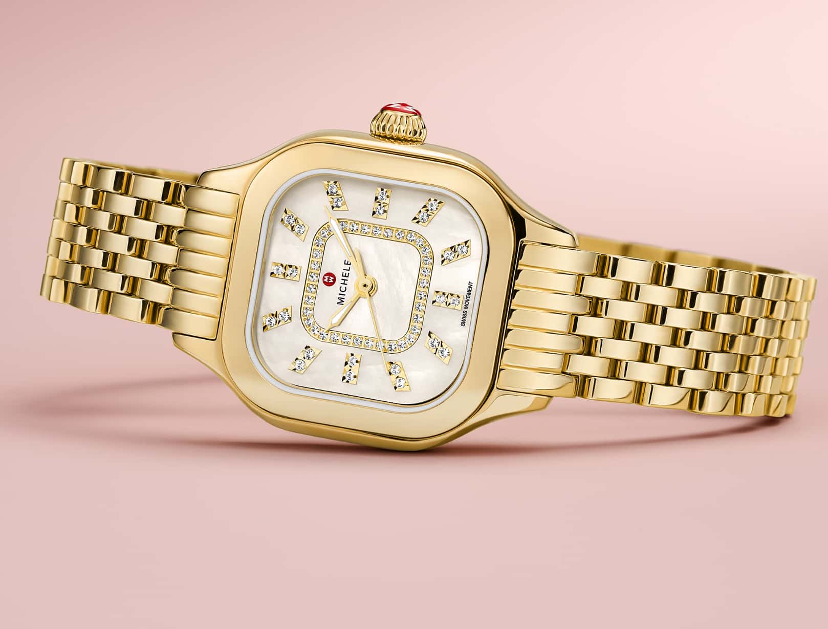 gold meggie watch with diamonds