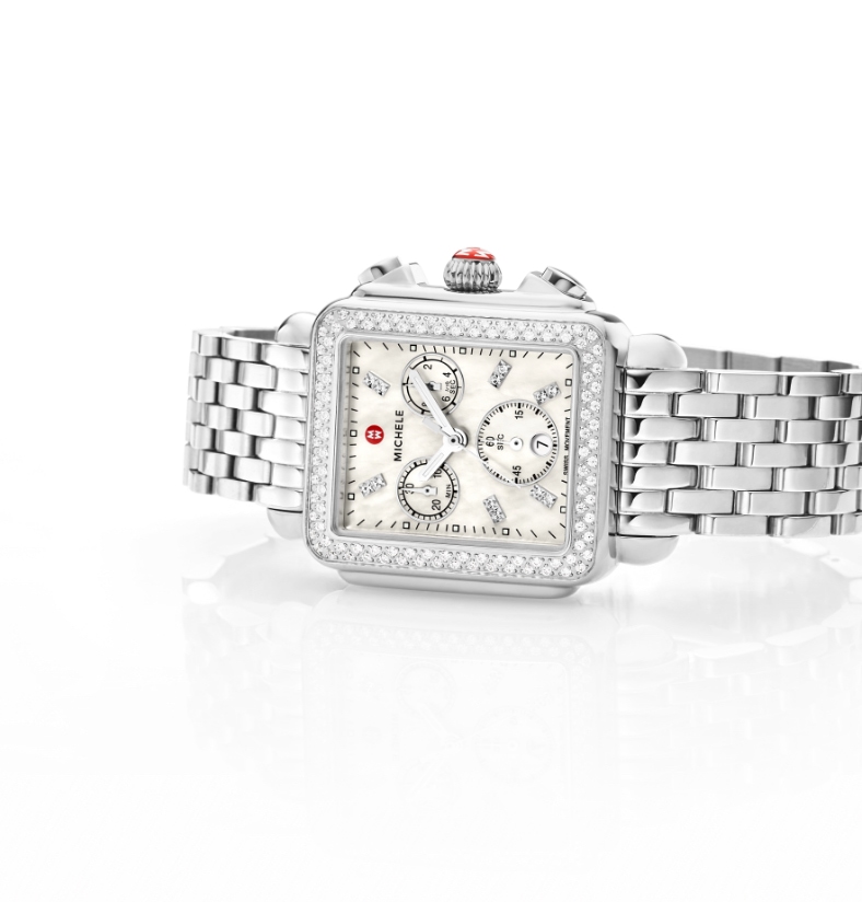 michele watch with diamonds