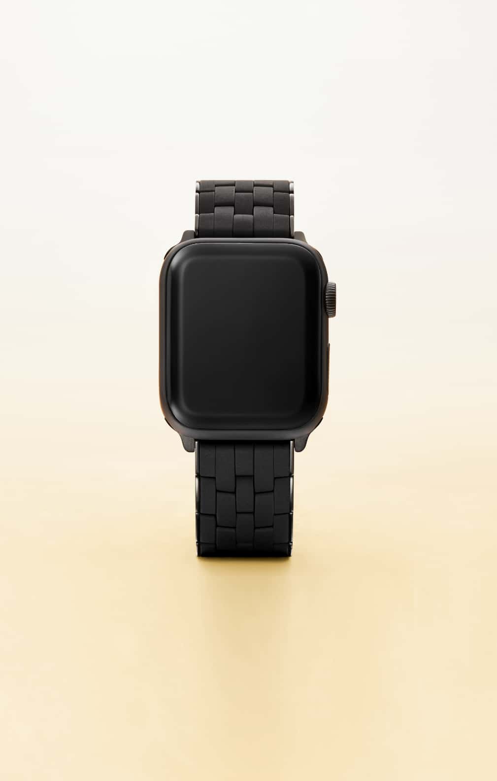 5-Link All Black Apple Silicone Band