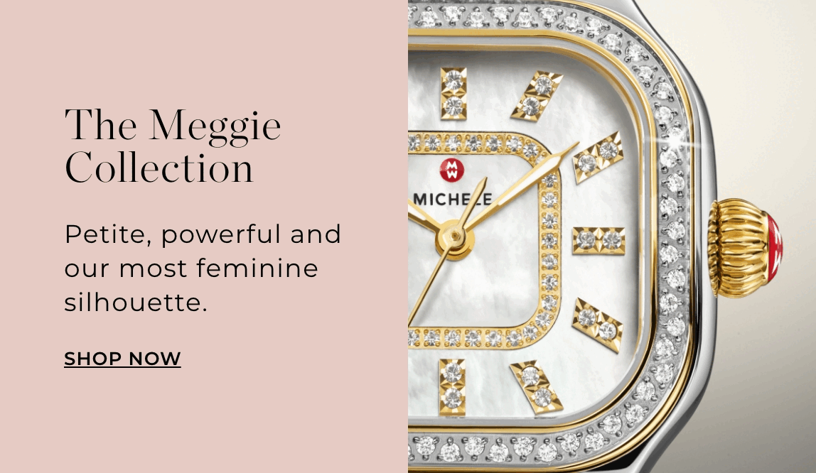 Rotating GIF featuring diamond watches from the Meggie Collection