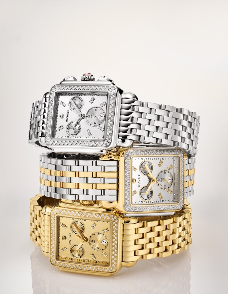 Three Deco Diamond High Shine watches