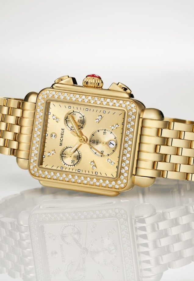 Michele high shine watch discount