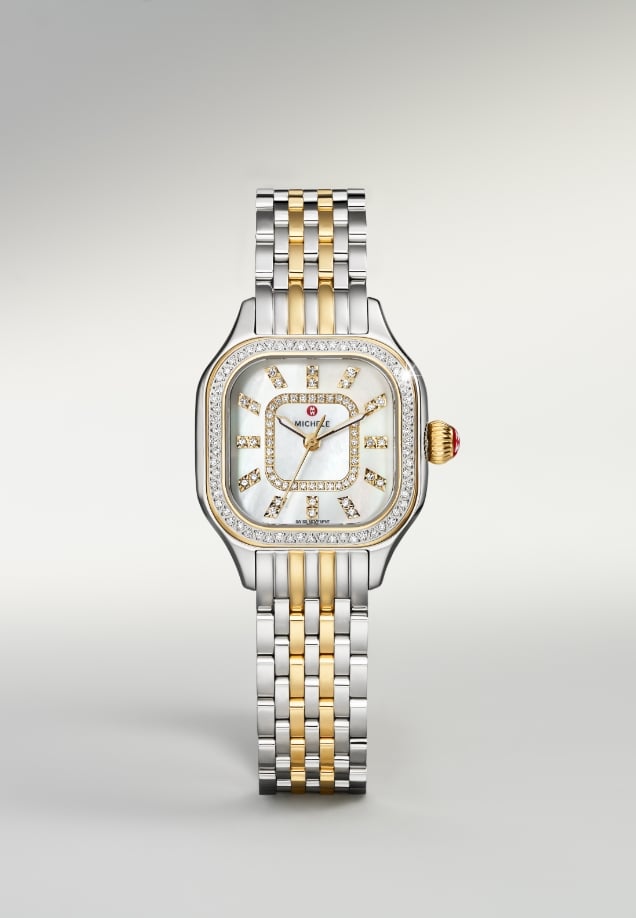 The Deco Madison Mid Diamond Two-tone 18K Gold-plated watch