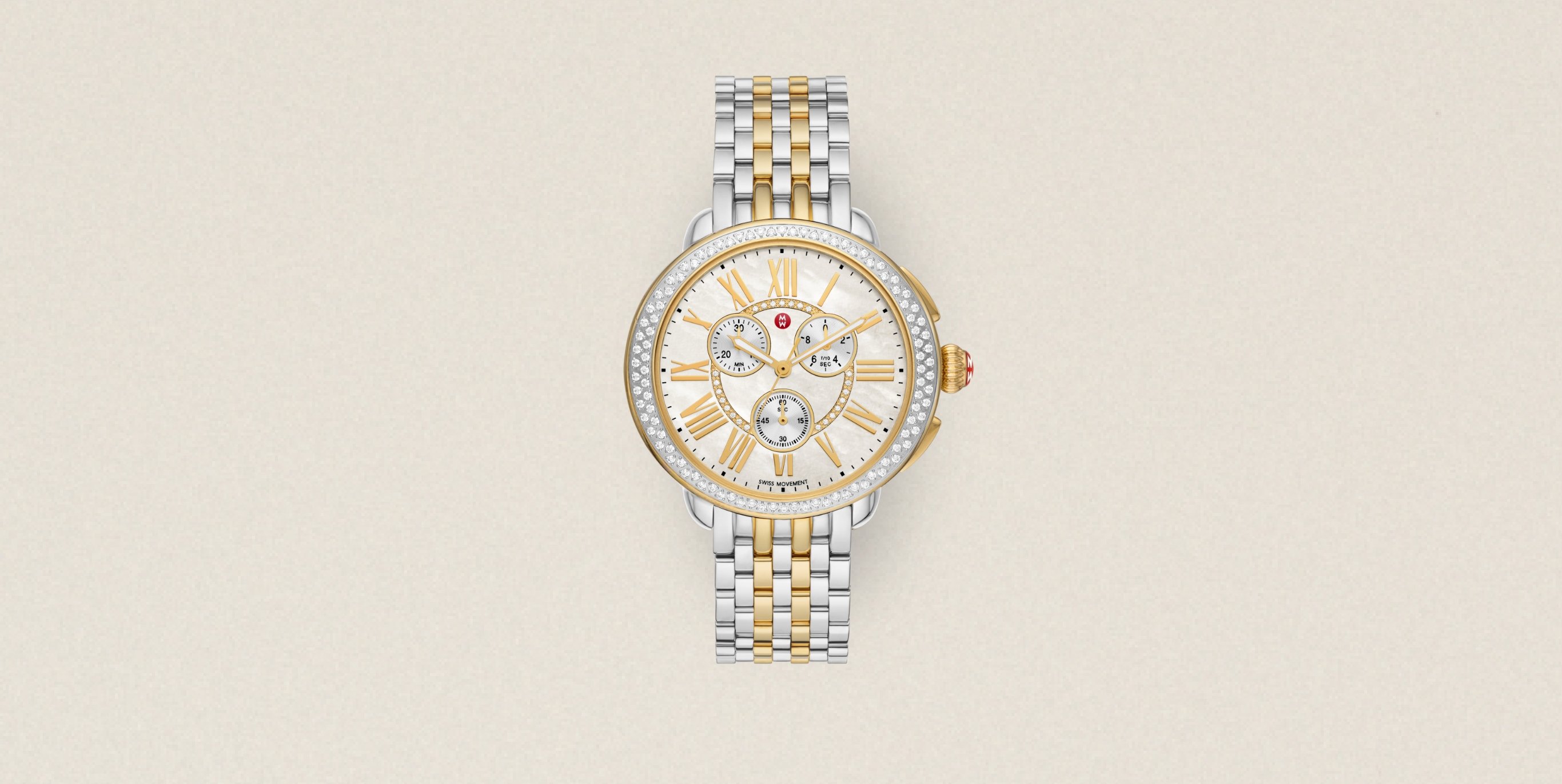 Serein Two-Tone 18K Gold-Plated Diamond Watch MWW21A000069 - MICHELE®