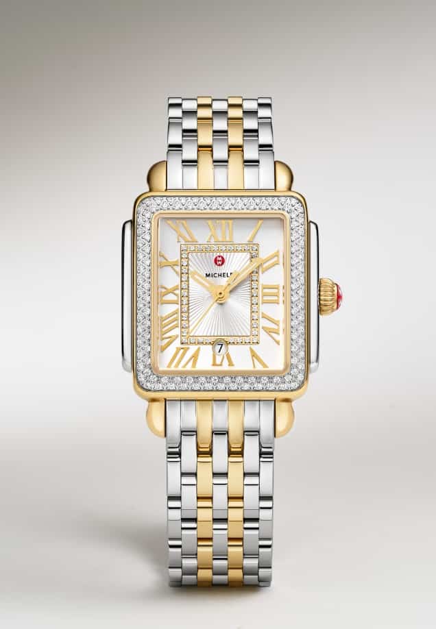 The Deco Madison Mid Diamond Two-tone 18K Gold-plated watch