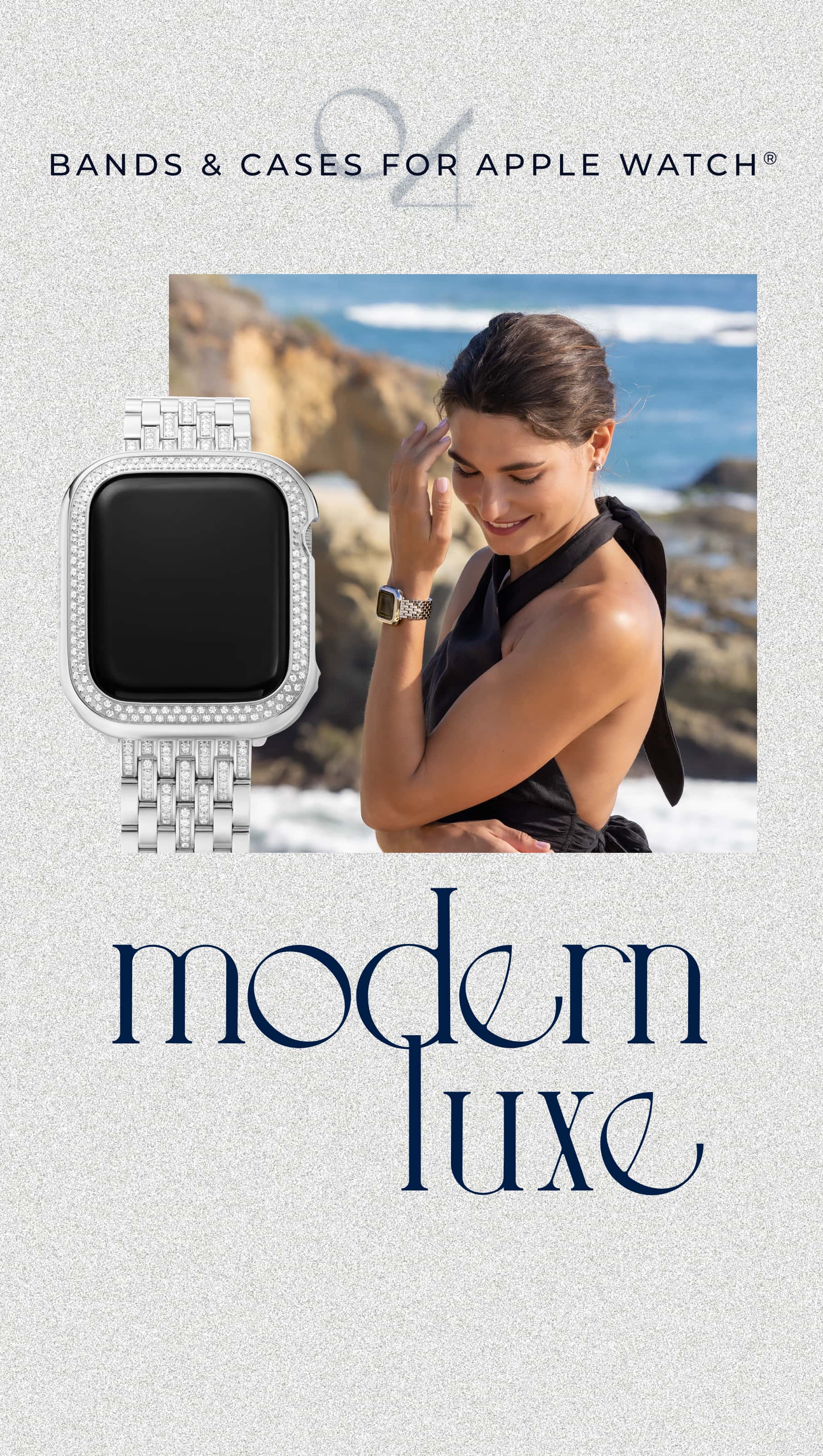 stainless diamond case for Apple Watch
