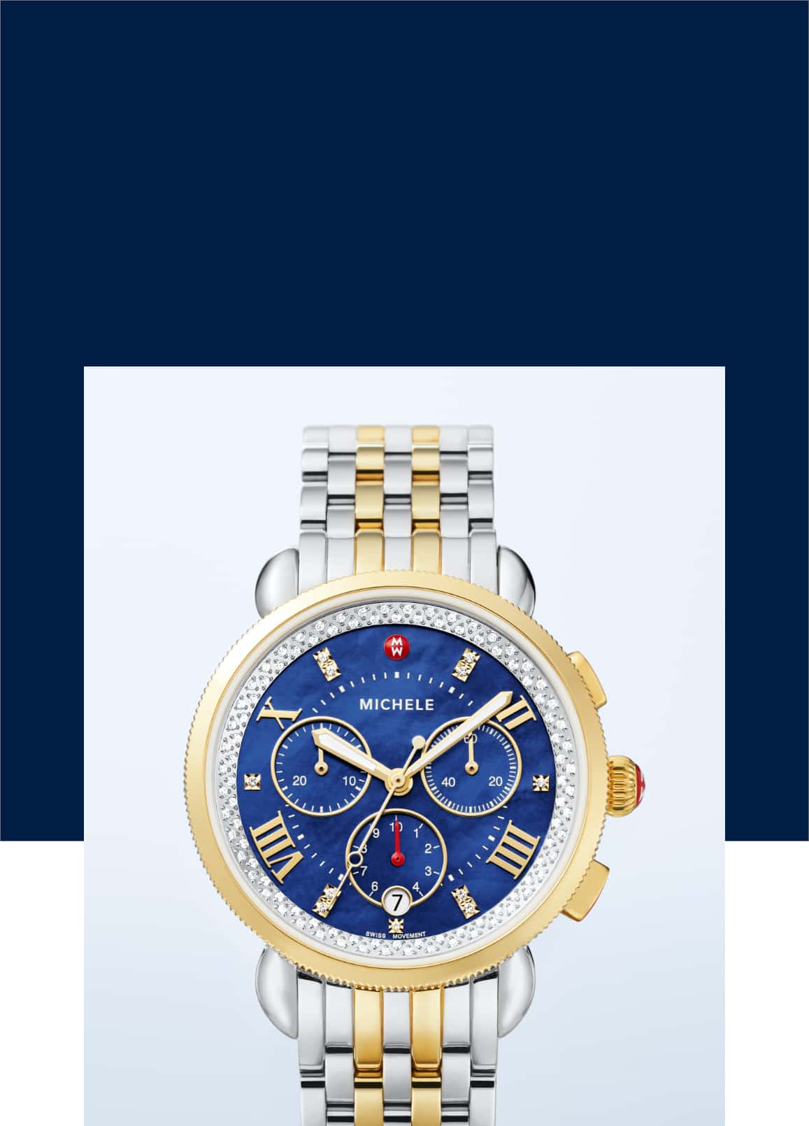 MICHELE Sport Sail watch in cobalt blue