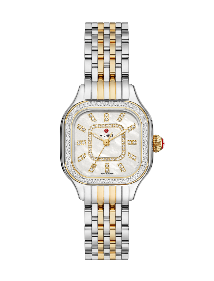 The Deco Mid Diamond Two-tone 18K Gold-plated watch