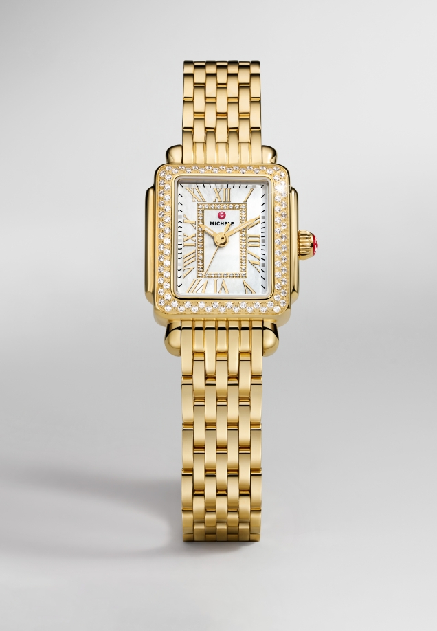 The Deco Mid Diamond Two-tone 18K Gold-plated watch